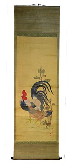самурай перед битвой, японская картина, 1820-е гг.