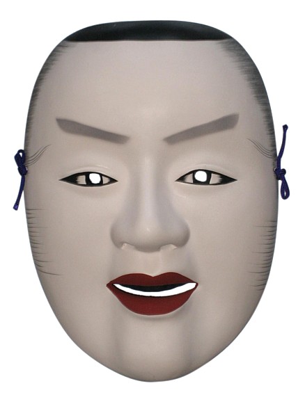 маска японского театра НО-О, керамика, роспись, 1930-е гг.