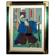 японская ксилография - гравюра Утагава Тоёкуни, конец эпохи Эдо