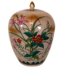 японская фарфоровая я ваза с крышкой, 1950-е гг.