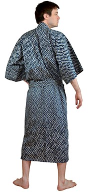  Мужская одежда для дома из Японии - кимоно БЭНКЭЙ из хлопка