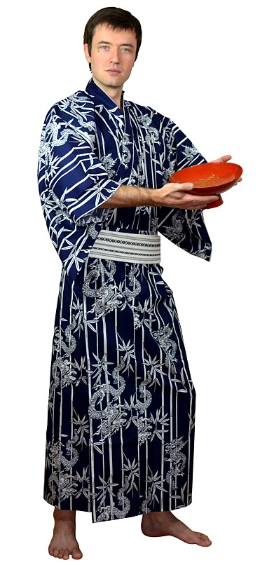 мужской халат кимоно из Японии - стильный подарок мужчине