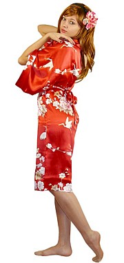 халатик-кимоно  из шелка, Япония