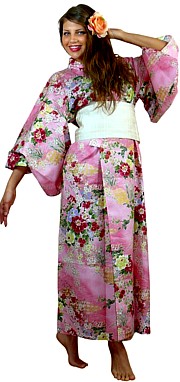 японское  кимоно из хлопка в японском интернет-магазине АОЯМА ДО
