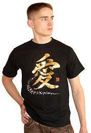 японская мужская дизайнерская футболка с каллиграфией. Aoyama Do