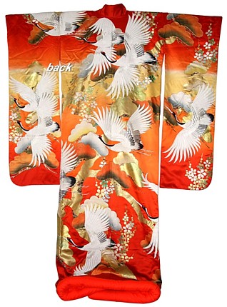 японское свадебное кимоно, шелк, вышивка. Интернет-магазин Аояма-До