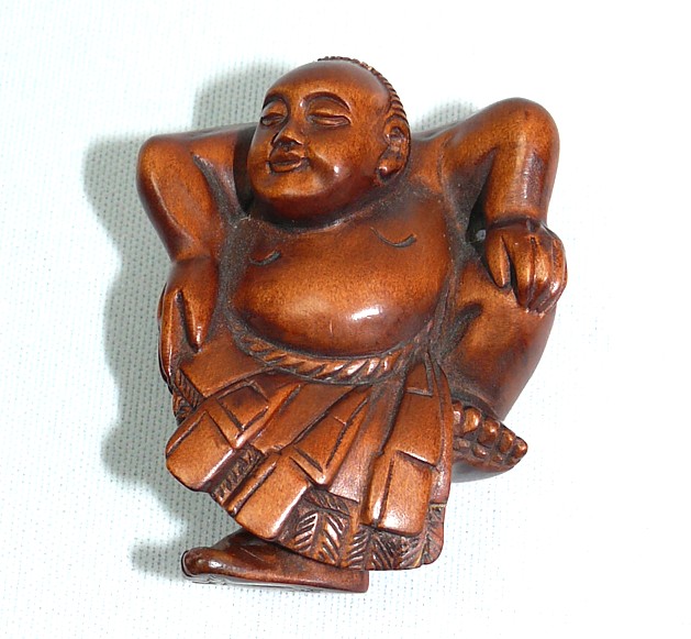 борец сумо, японская нэцкэ