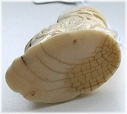 японская антикварная нецке из слоновой кости Петух