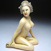 японская эротическая нецка Обнаженная Гейша