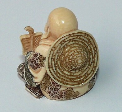 Хотэй, японская нэцкэ из слоновой кости