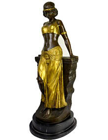 большая бронзовая скульптура Египетская Танцовщица