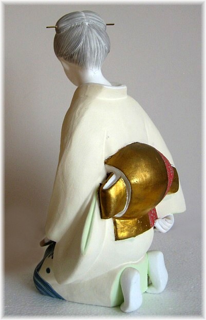 японская статуэтка из керамики мастерских Хаката, 1950-е гг.