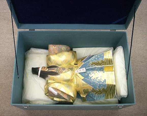 актер японского театра НО, большая фигура из керамики, Япония