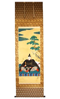 японский рисунок на свитке