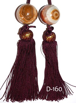 фучин, отвес для японской картины-свитка из коричневато-серого оникса