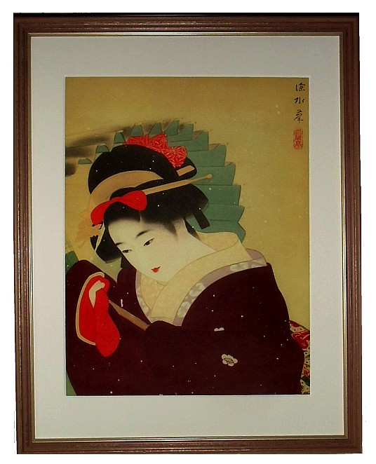 японская гравюра в стиле шин-ханга, 1930-е гг.