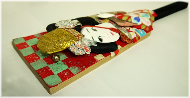 ХАГОЙТА, старинная японская ракетка для игры в воланы, 1900-е гг.