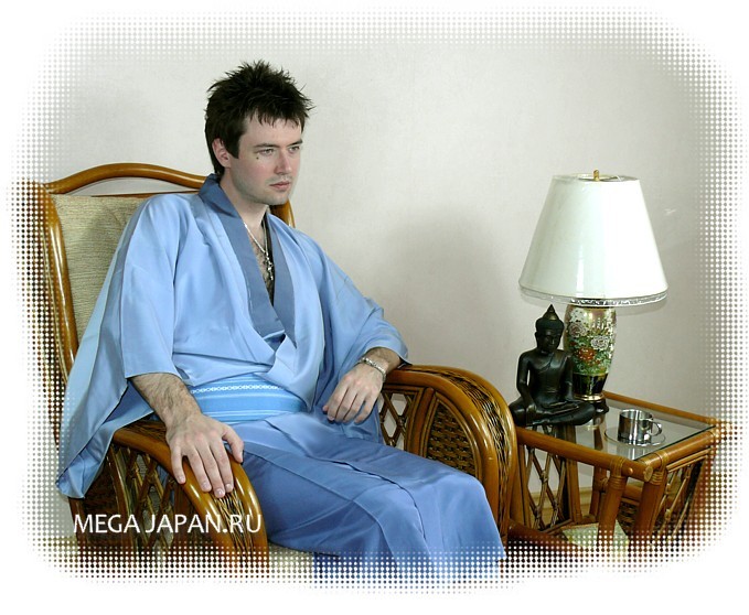 японское традиционное мужское кимоно, шелк, 1960-е гг.