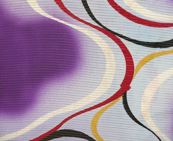 деталь рисунка ткани японского кимоно