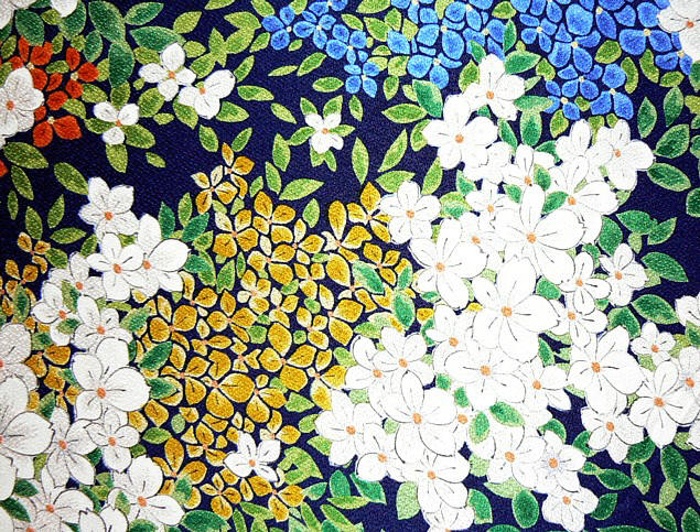 рисунок ткани японского кимоно