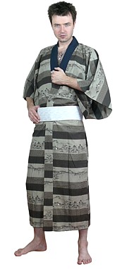 японское традиционное мужское кимоно