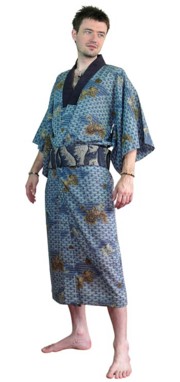 мужское традиционное японское кимоно